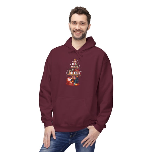 Christmas Tree of Candles Hoodie — Cozy Holiday Candlelight Sweatshirt