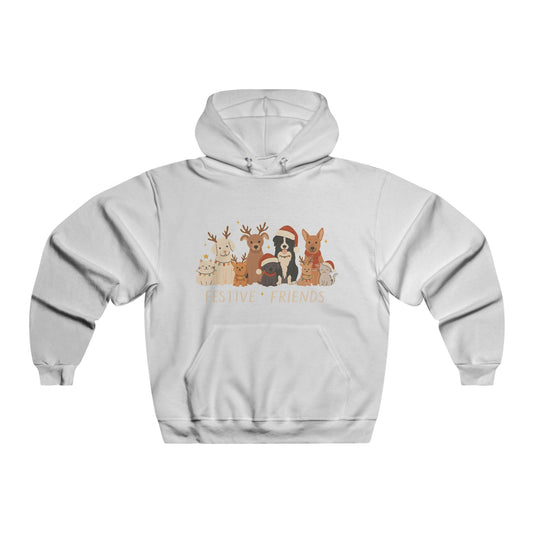 Christmas Dog Reindeer Crewneck Hoodie — Holiday Pet Lover Sweatshirt