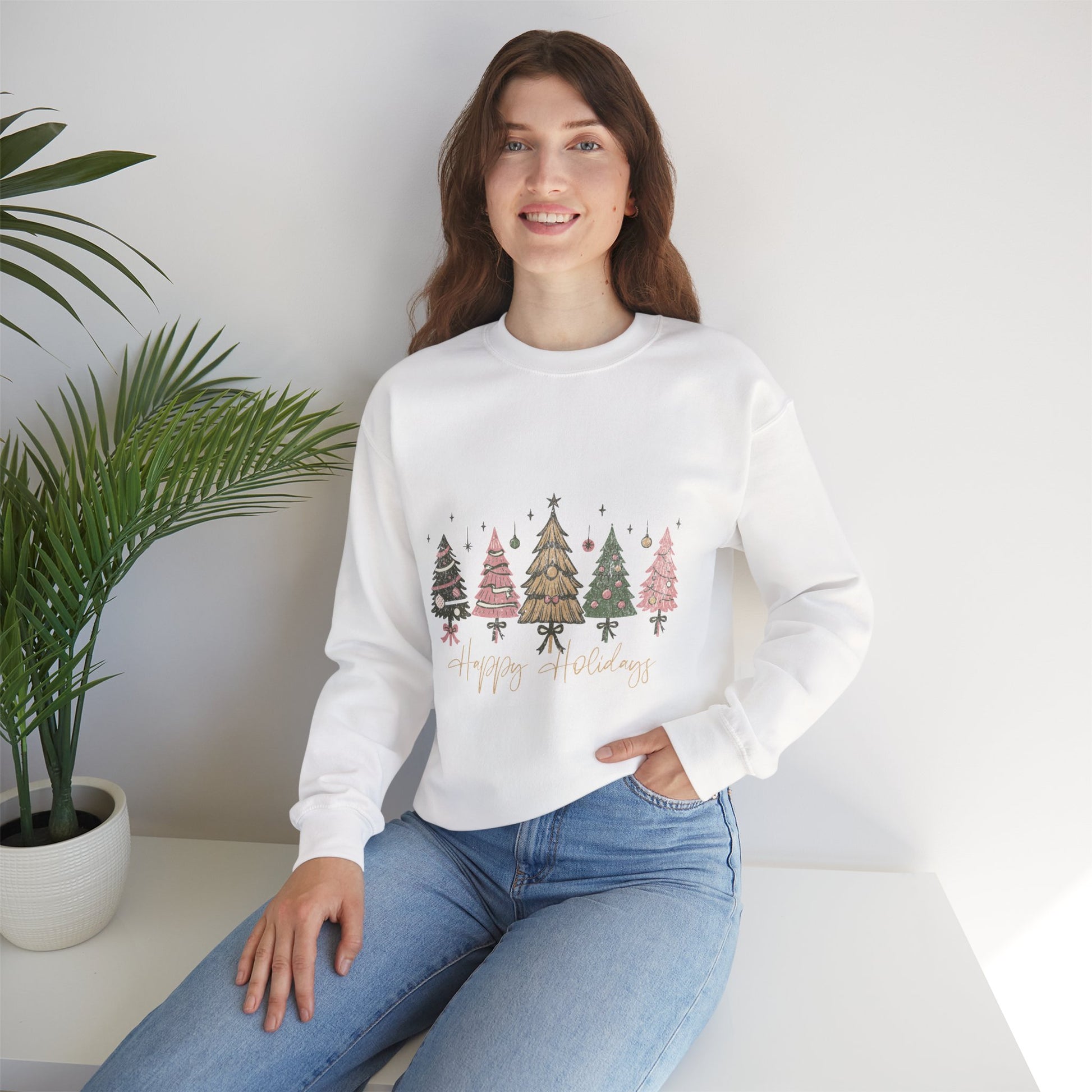 Christmas Sweatshirt, Christmas Tree Sweatshirt, Holiday Sweater, Festive Christmas Tree Gift, Cozy Christmas