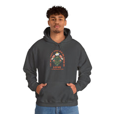 Love Garden Hoodie — “Let All That You Do Be Done in Love” Floral Hooded Sweatshirt