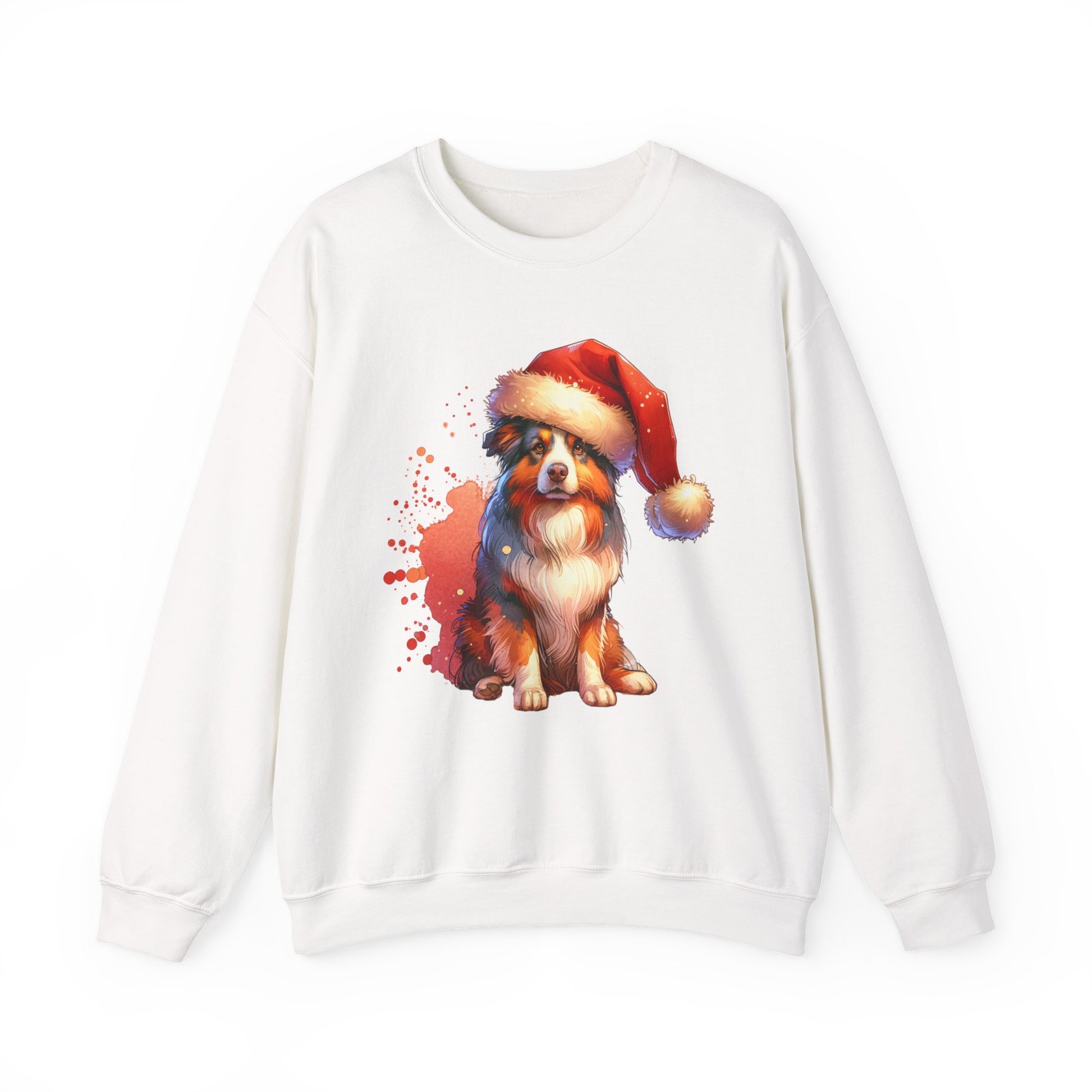 Dog shirting shirts | Dog shirte | Corgi in Santa Hat Sweatshirt | Christmas Dog Holiday Crewneck