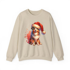 Dog shirting shirts | Dog shirte | Corgi in Santa Hat Sweatshirt | Christmas Dog Holiday Crewneck