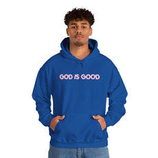God Is Good Hoodie — Minimal Pink Faith Sweatshirt