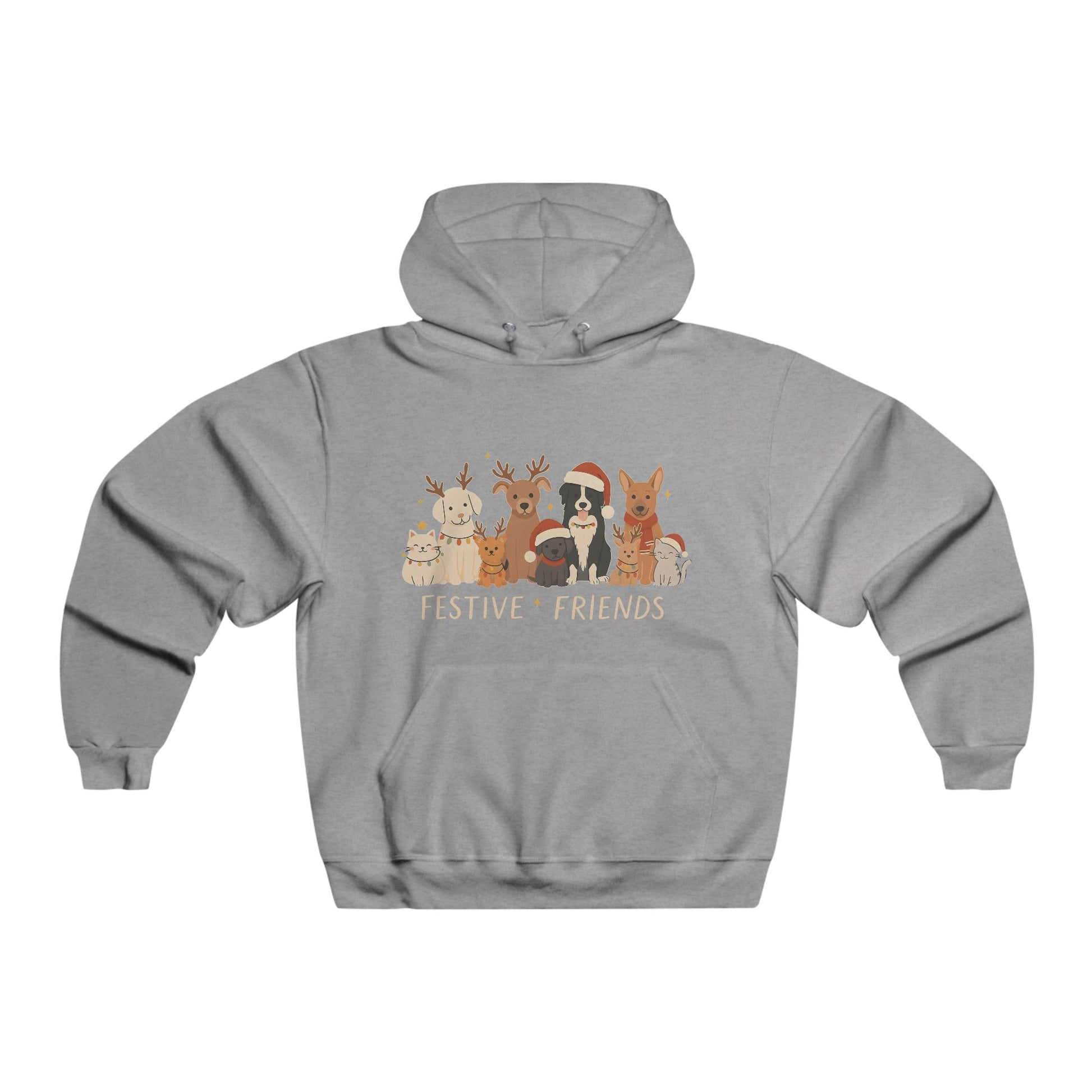 Christmas Dog Reindeer Crewneck Hoodie — Holiday Pet Lover Sweatshirt
