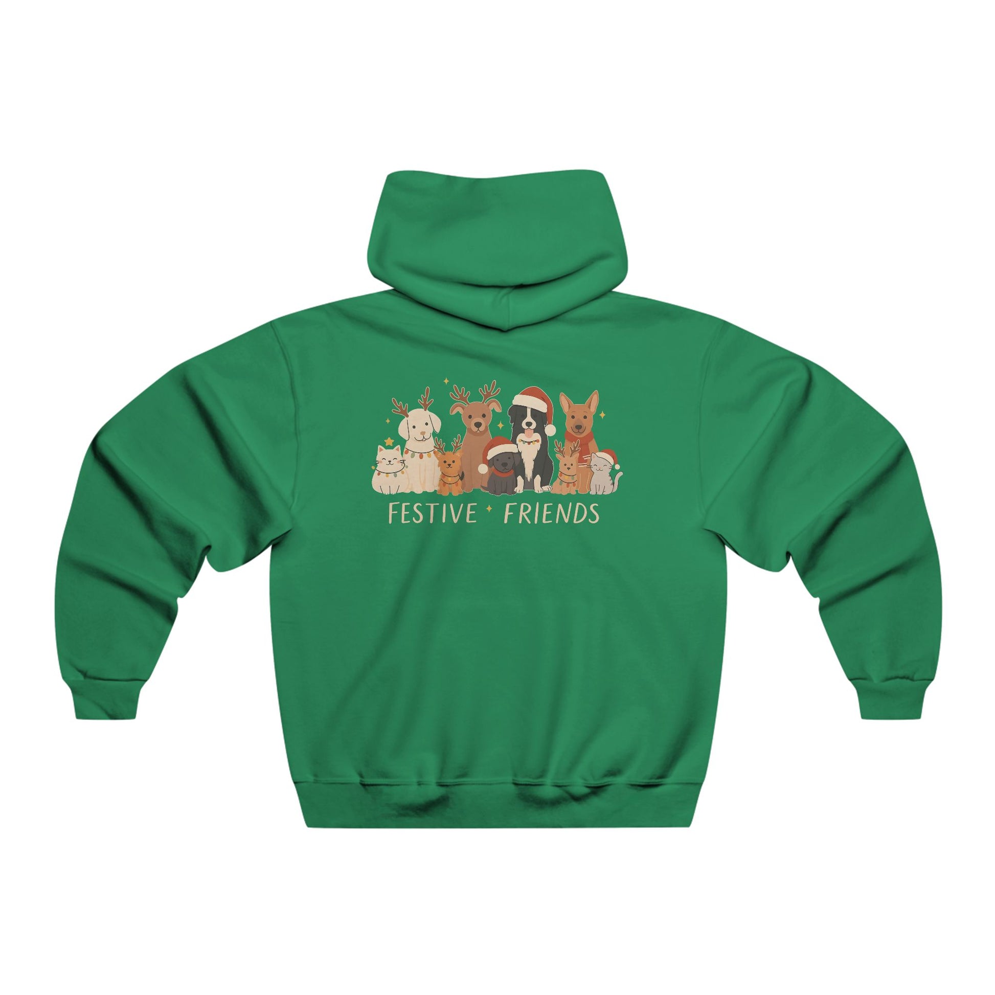 Christmas Dog Reindeer Crewneck Hoodie — Holiday Pet Lover Sweatshirt