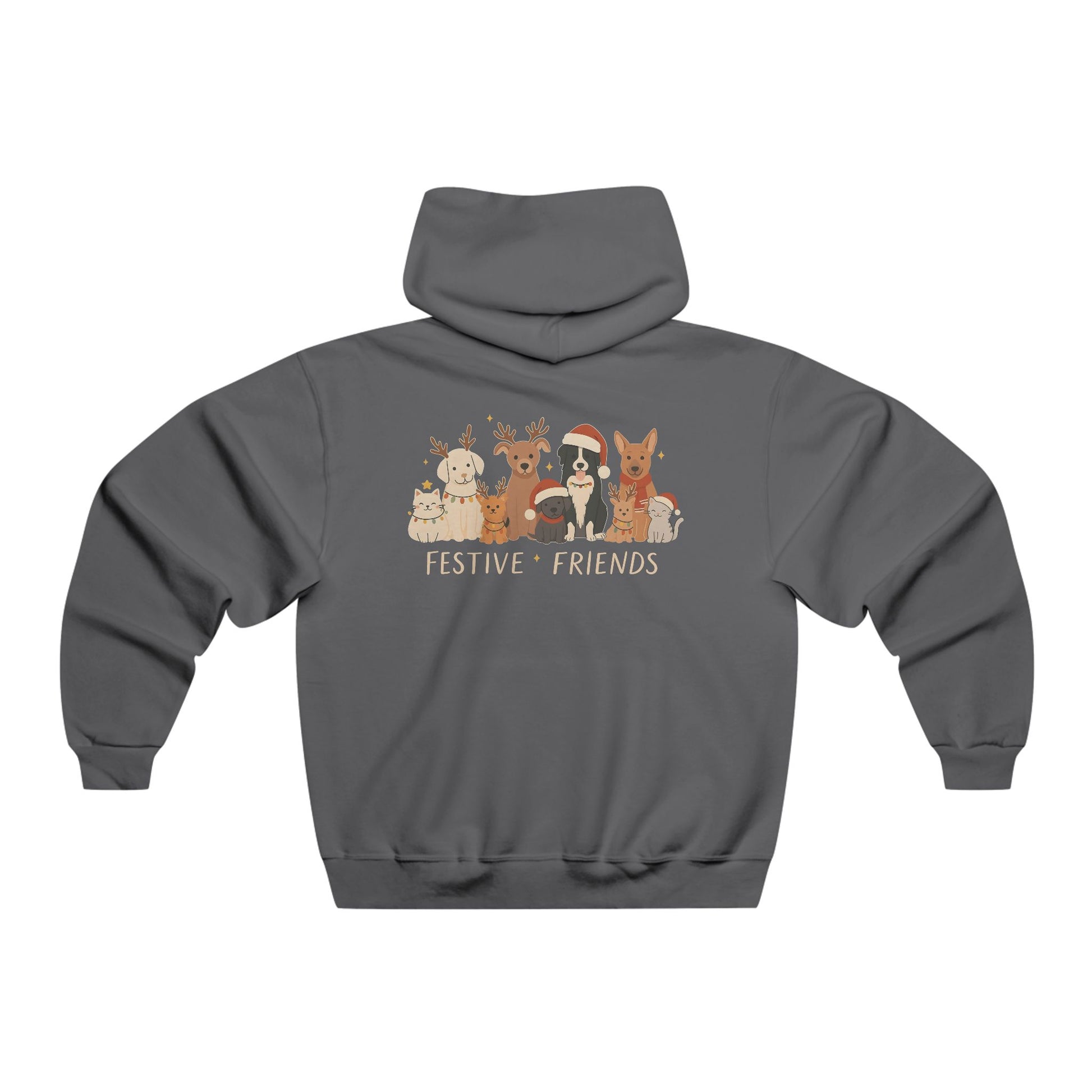 Christmas Dog Reindeer Crewneck Hoodie — Holiday Pet Lover Sweatshirt