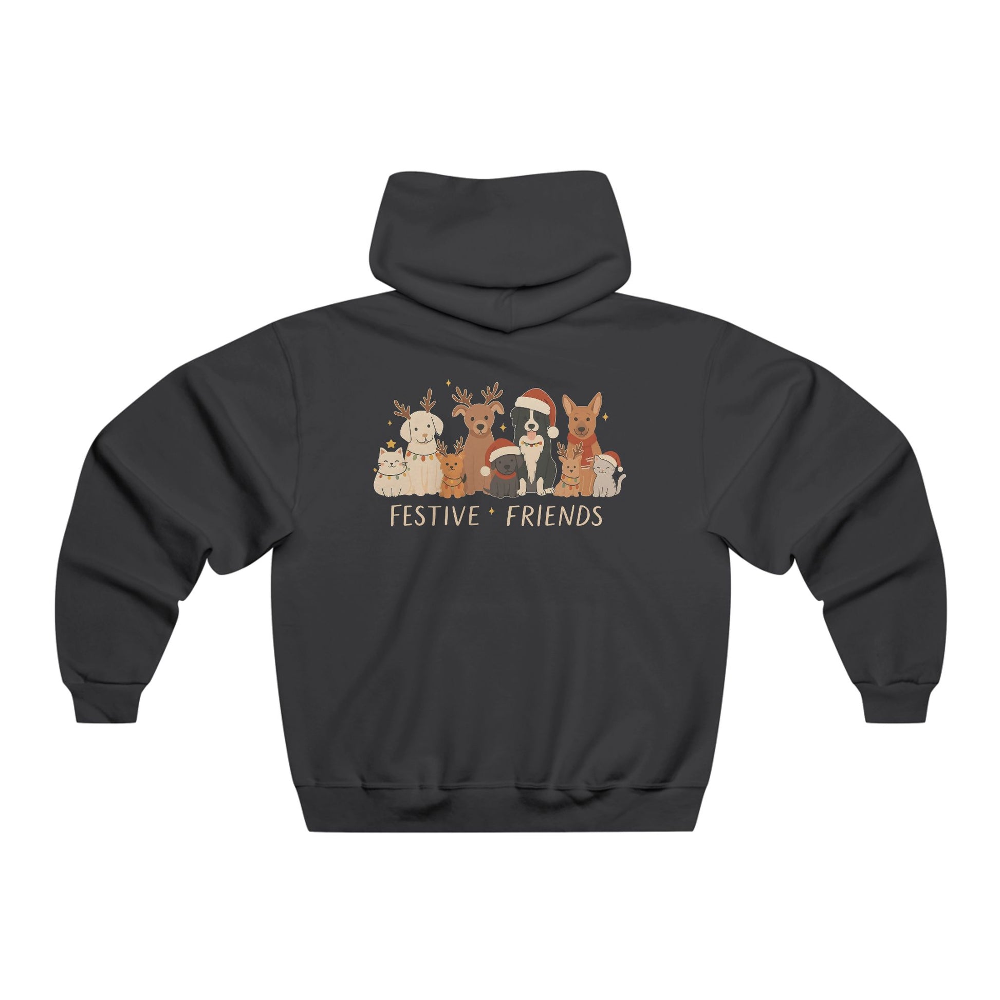 Christmas Dog Reindeer Crewneck Hoodie — Holiday Pet Lover Sweatshirt