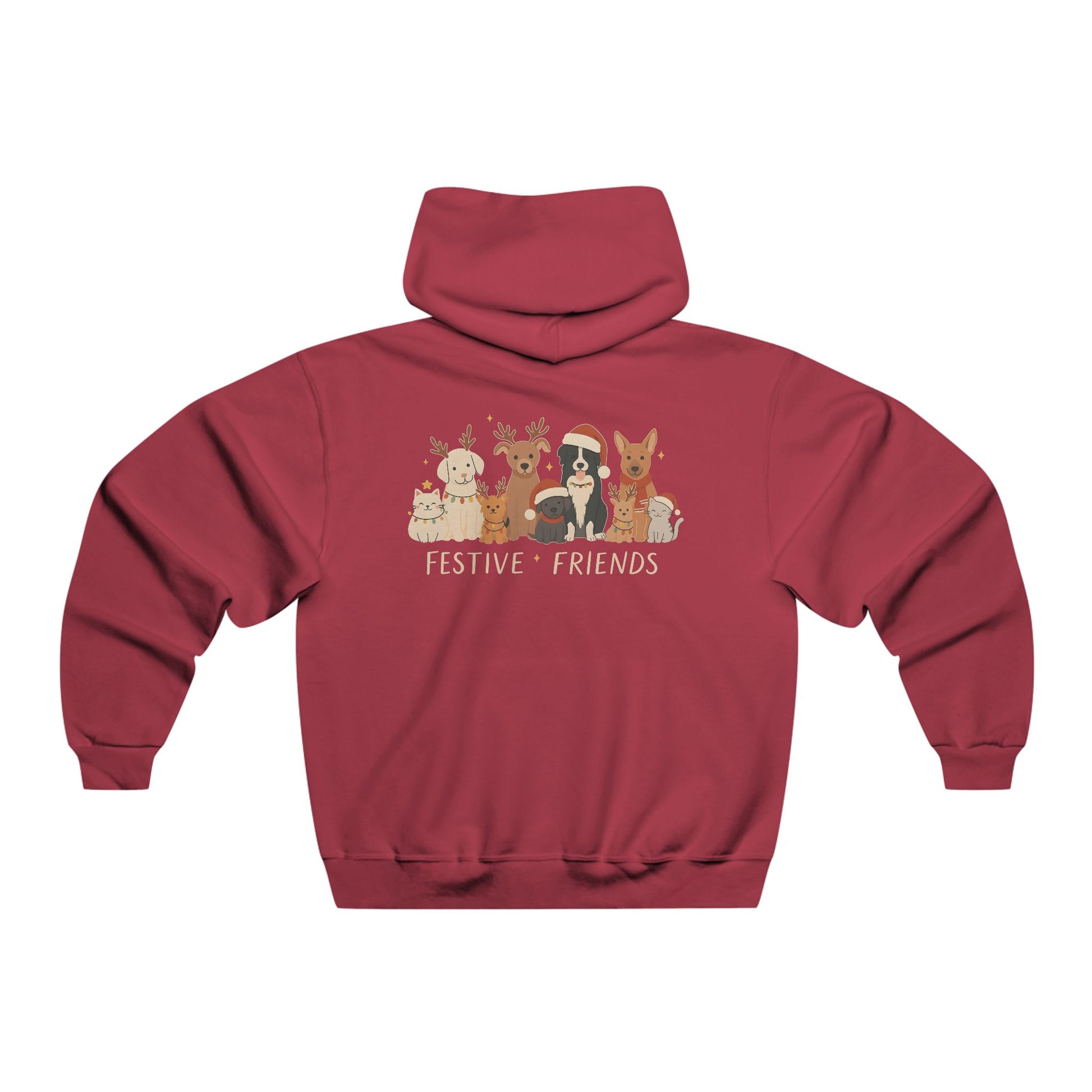 Christmas Dog Reindeer Crewneck Hoodie — Holiday Pet Lover Sweatshirt