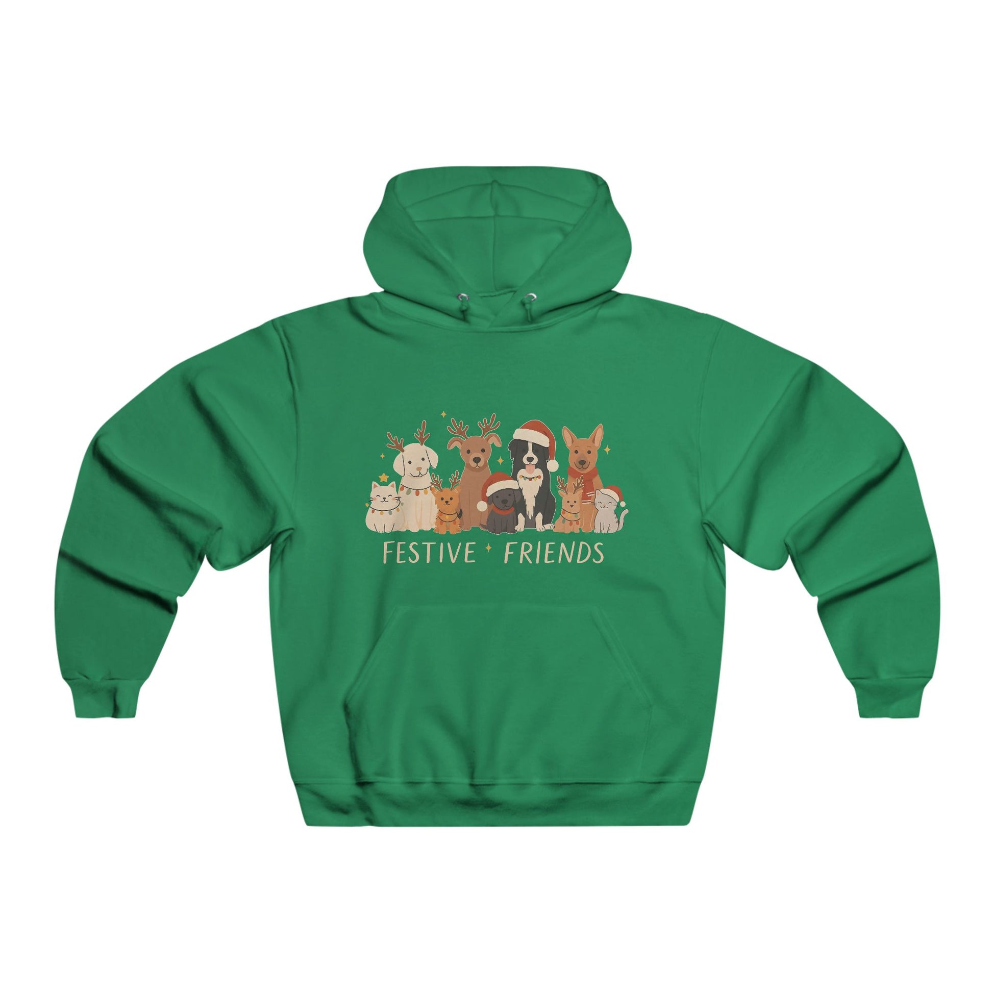 Christmas Dog Reindeer Crewneck Hoodie — Holiday Pet Lover Sweatshirt