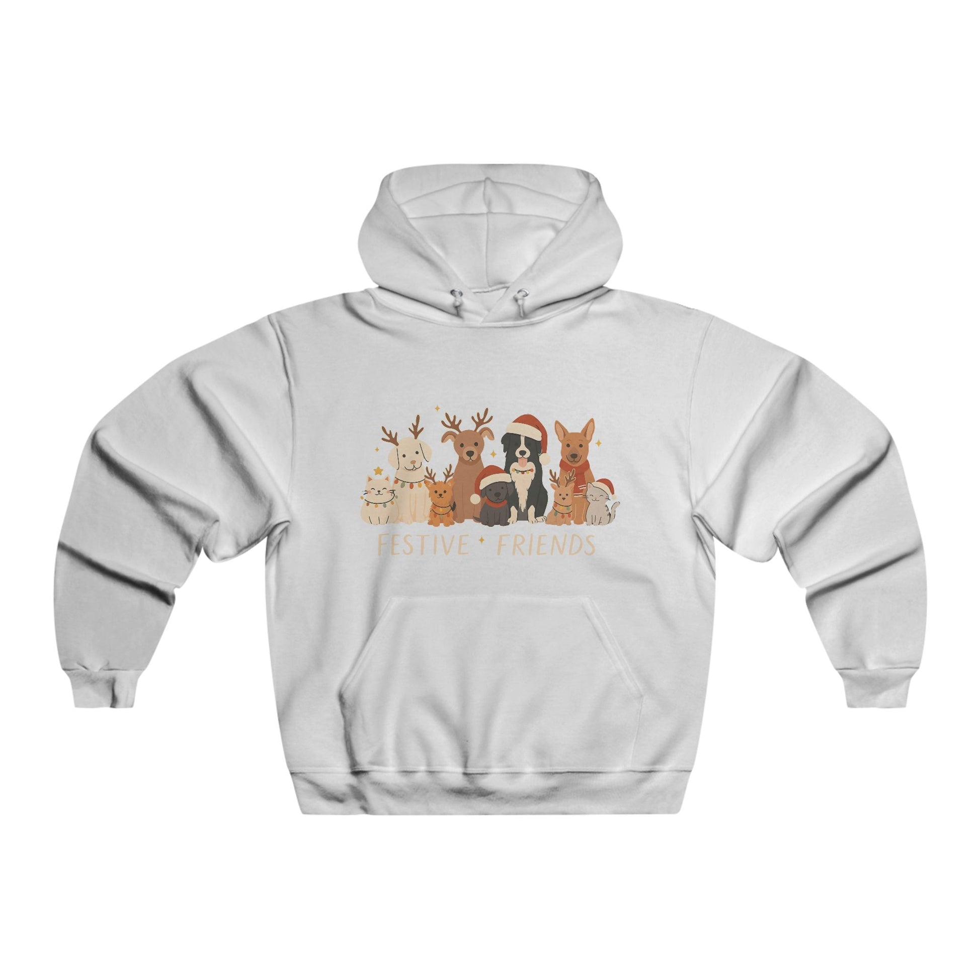 Christmas Dog Reindeer Crewneck Hoodie — Holiday Pet Lover Sweatshirt