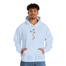 Floral Stem Hoodie – Minimal Wildflower Bouquet Sweatshirt