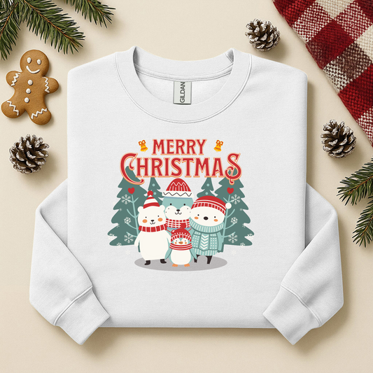 Christmas Tree Sweatshirte| Christmas Trees Sweatshirte | Holiday Trees, Festive Characters