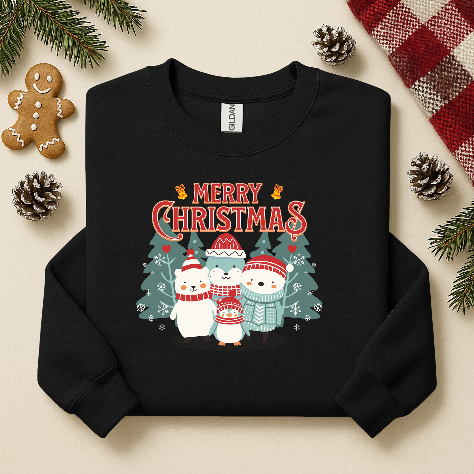 Christmas Tree Sweatshirte| Christmas Trees Sweatshirte | Holiday Trees, Festive Characters