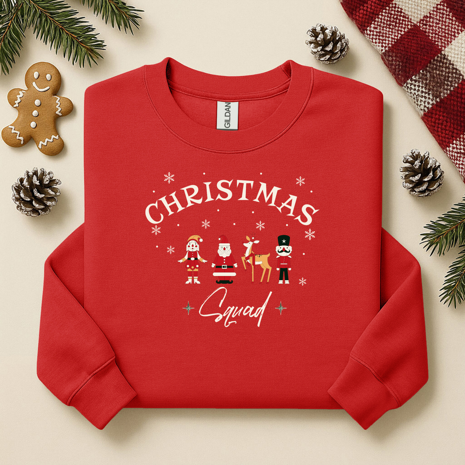 Christmas Squad Sweatsh irt, Family Christmas 2025 Sweatshi rt, Holiday Group  S weatshirt