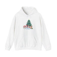 Christmas Tree & Snowmen Hoodie - Festive Holiday Family Sweatshirt