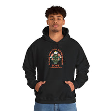 Love Garden Hoodie — “Let All That You Do Be Done in Love” Floral Hooded Sweatshirt