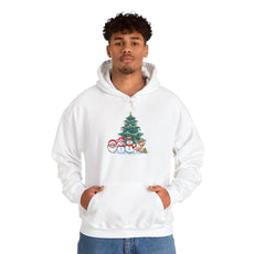 Christmas Tree & Snowmen Hoodie - Festive Holiday Family Sweatshirt