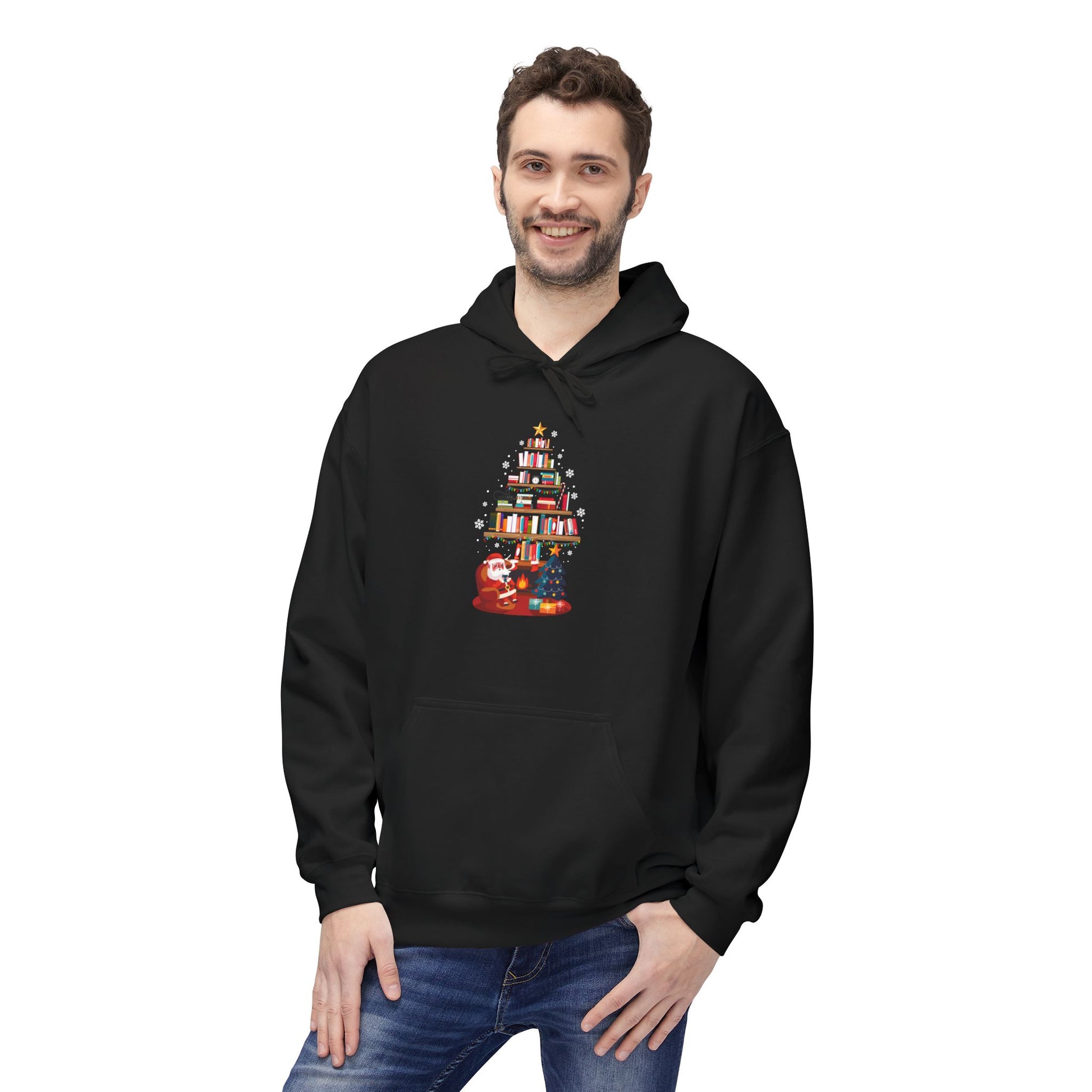Christmas Tree of Candles Hoodie — Cozy Holiday Candlelight Sweatshirt