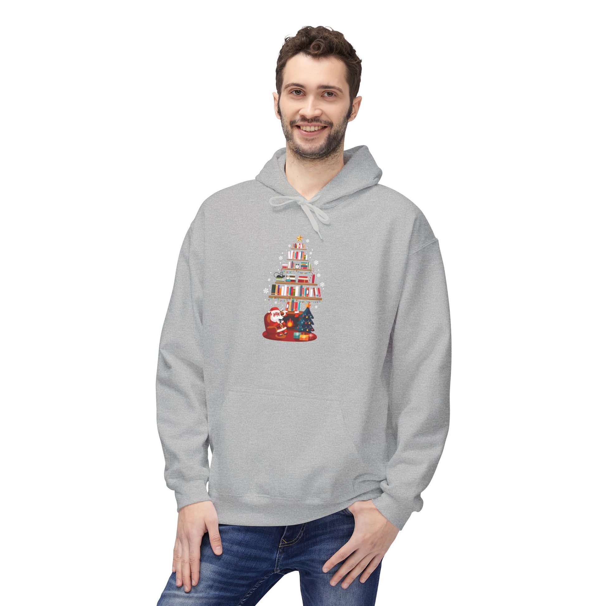 Christmas Tree of Candles Hoodie — Cozy Holiday Candlelight Sweatshirt