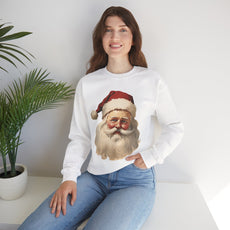 Sweat shirting | Santa Retro Christmas T-Shirts Sweatshi rts | Sweatshirte Vintage Santa Face Crewneck Sweatshirt