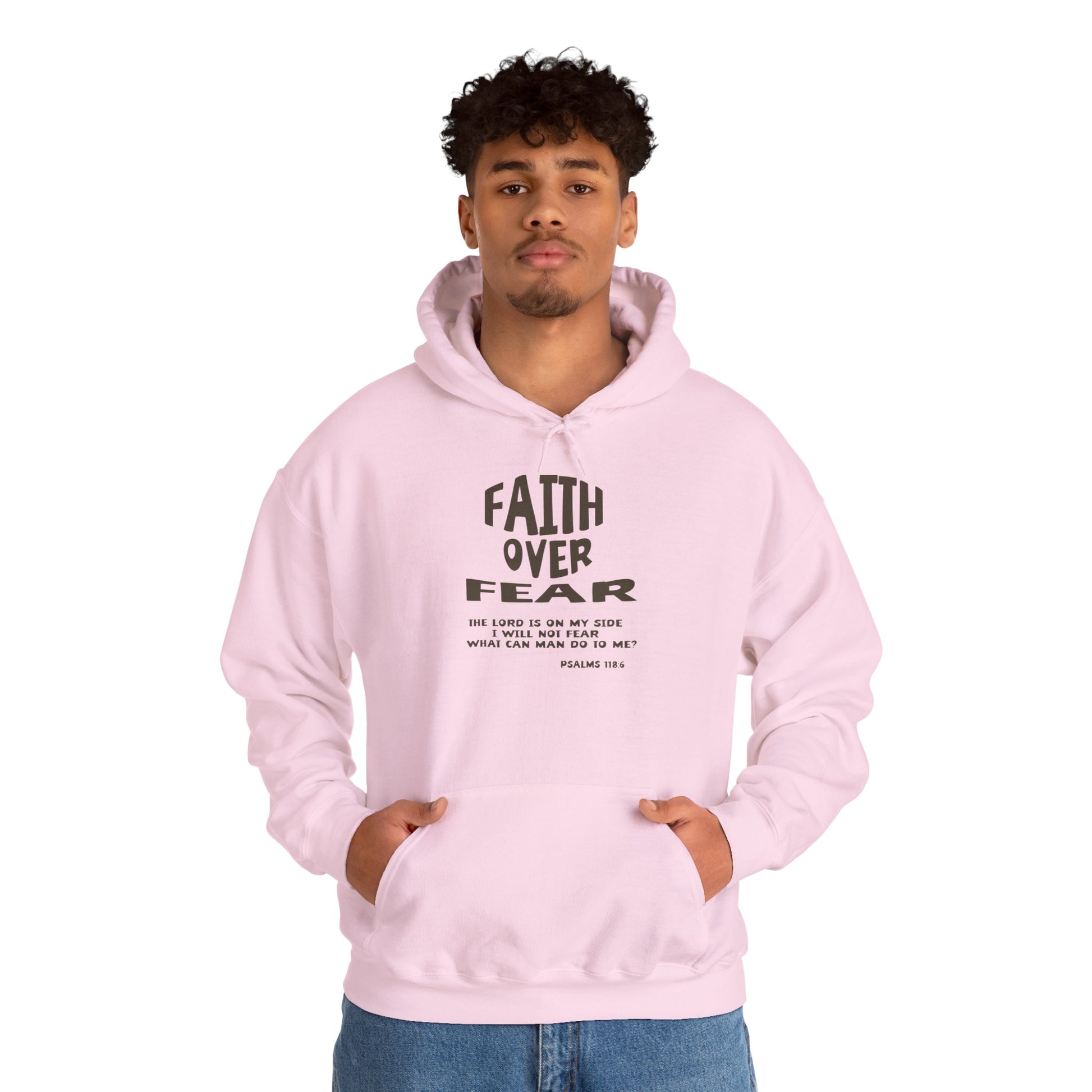 Faith Over Fear Hoodie — Christian Inspirational Pullover (Psalm 56:3)