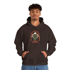 Love Garden Hoodie — “Let All That You Do Be Done in Love” Floral Hooded Sweatshirt